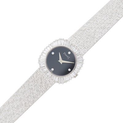 Lot 53 - Piaget Lady's White Gold and Diamond Wristwatch