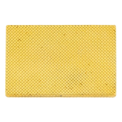 Lot 89 - Van Cleef & Arpels Woven Gold Mesh Cigarette Case