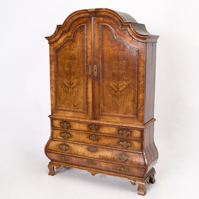 Lot 49 - Dutch Rococo Walnut Cabinet