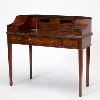 Lot 147 - George III Style Mahogany Carlton House Desk