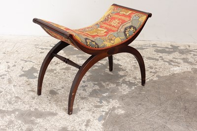 Lot 119 - Upholstered Curule Bench