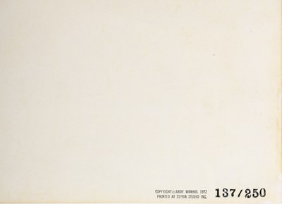 Lot Andy Warhol (1928-1987)
