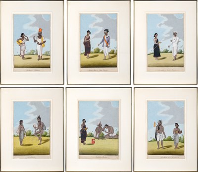 Lot 358 - A Group of Six Indian Illustrations of Caste, Trades and Occupations