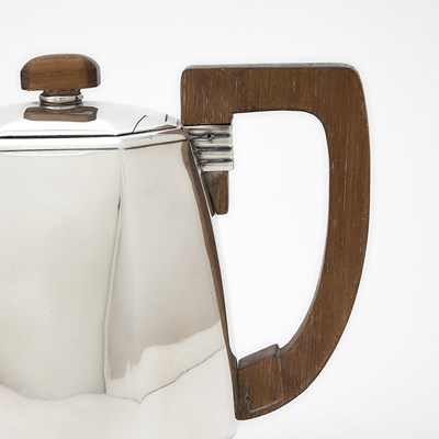 Lot 205 - Jean E. Puiforcat Silver Tea and Coffee Service