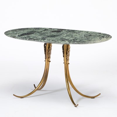 Lot 326 - Italian Gilt Metal and Marble Top Low Table