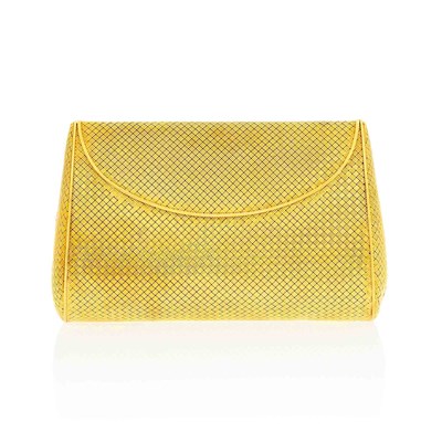 Lot 157 - Cartier Woven Gold Mesh Clutch
