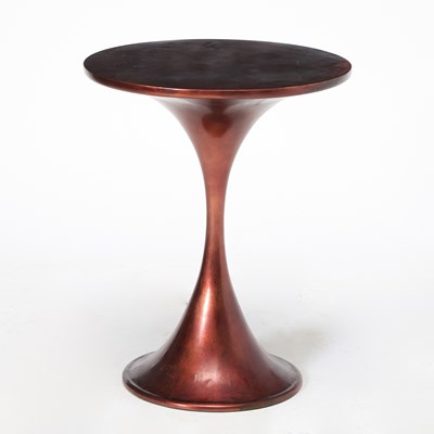 Lot 309 - Hourglass Form Lacquer Round Table