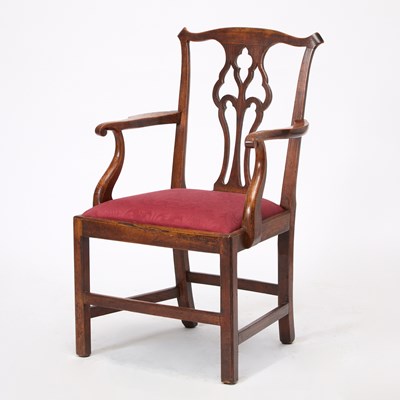 Lot 167 - George II Yew Wood Armchair