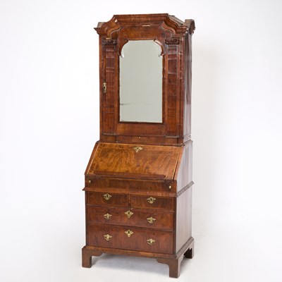 Lot 158 - George I Walnut Bureau Cabinet