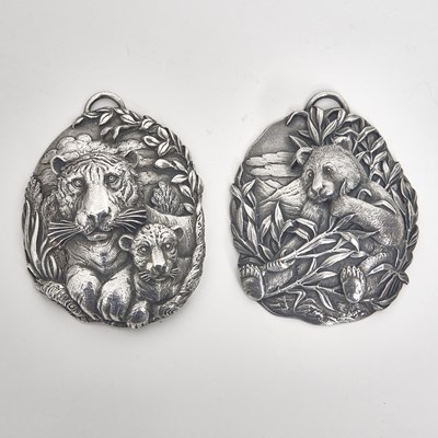 Lot 128 - Pair of Buccellati Sterling Silver Plaques