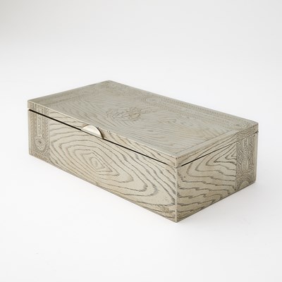 Lot 278 - Russian Silver Trompe l'Oeil Cigar Box