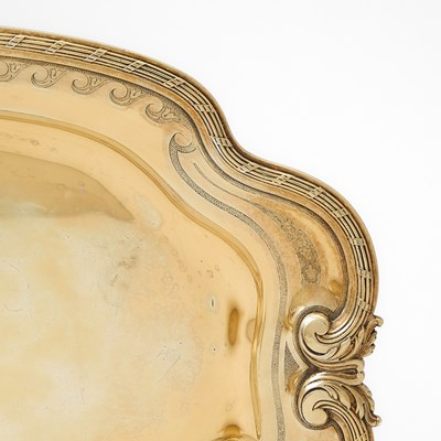 Lot 208 - Puiforcat Silver Gilt Covered Ecuelle and Tray