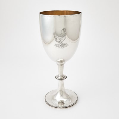 Lot 124 - Victorian Sterling Silver Oversized Goblet