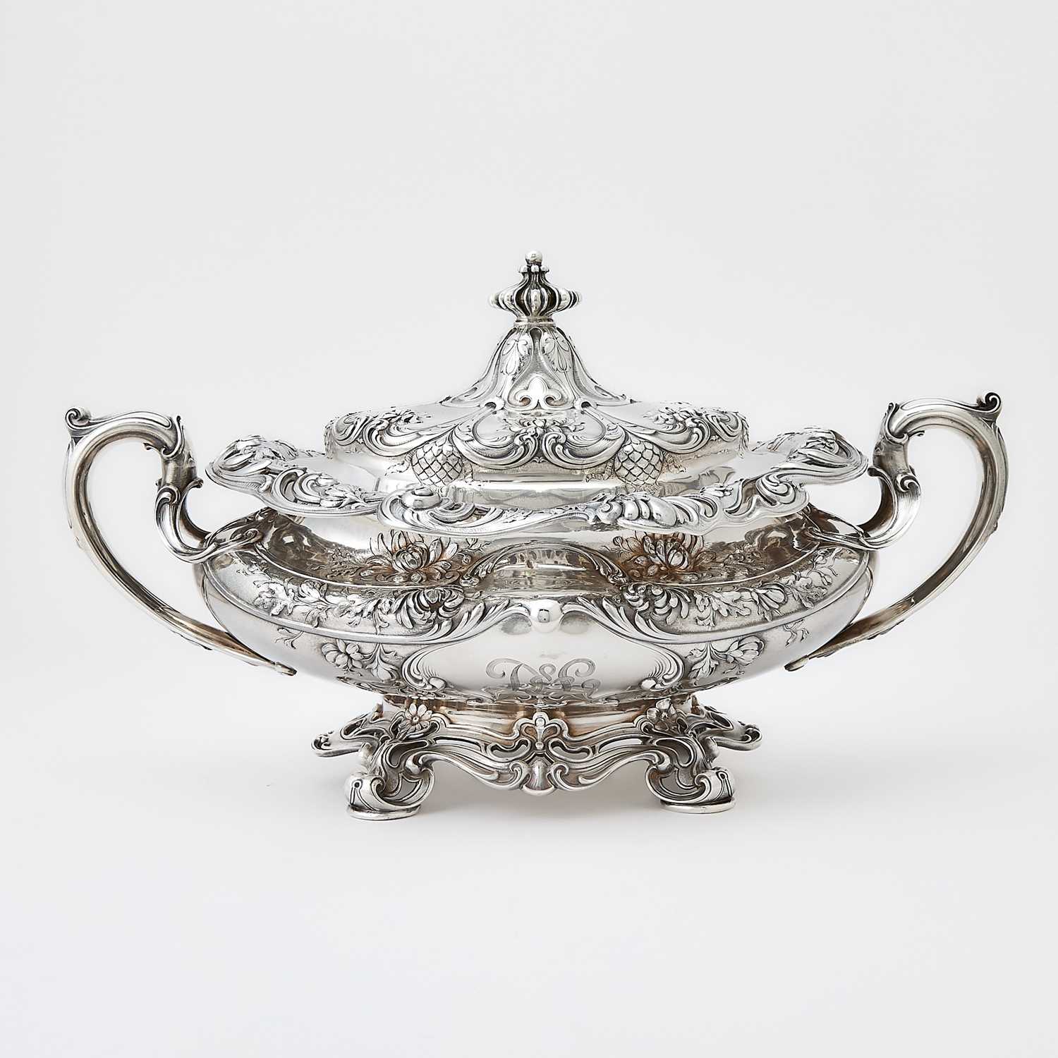 Lot 231 - Gorham Sterling Silver Covered Soup Tureen