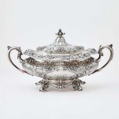 Lot 231 - Gorham Sterling Silver Covered Soup Tureen