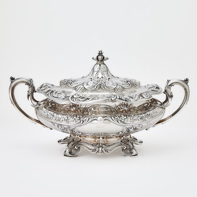 Lot 231 - Gorham Sterling Silver Covered Soup Tureen