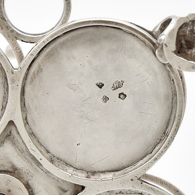 Lot 92 - George II Sterling Silver Cruet Frame