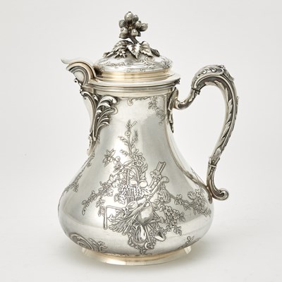Lot 186 - French Silver Coffee Pot