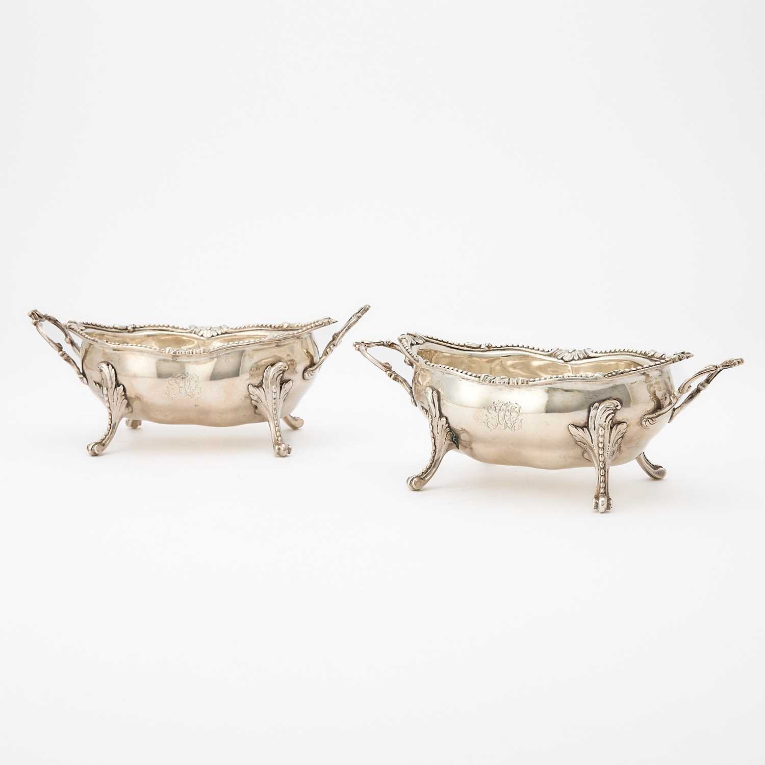 Lot 93 - Pair of George III Sterling Silver Sauce Tureens