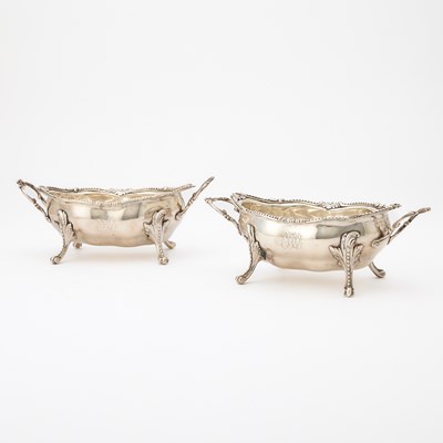 Lot 93 - Pair of George III Sterling Silver Sauce Tureens