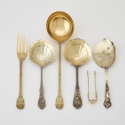 Lot 189 - Group of French Silver Serving Pieces