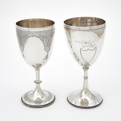 Lot 122 - Two Victorian Sterling Silver Goblets