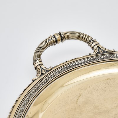 Lot 197 - French Silver Gilt Two Handled Tray