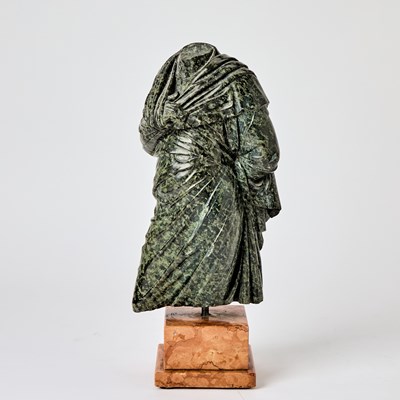 Lot 147 - Marble Draped Figural Sculpture After the Antique