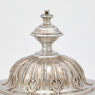 Lot 159 - Yachting Interest: George VI Sterling Silver Two Handled Covered Cup