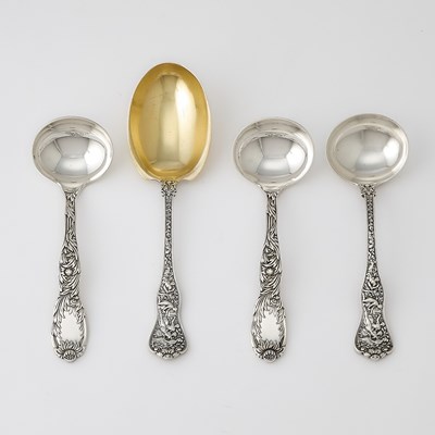 Lot 214 - Four Tiffany & Co. Sterling Silver Serving Pieces