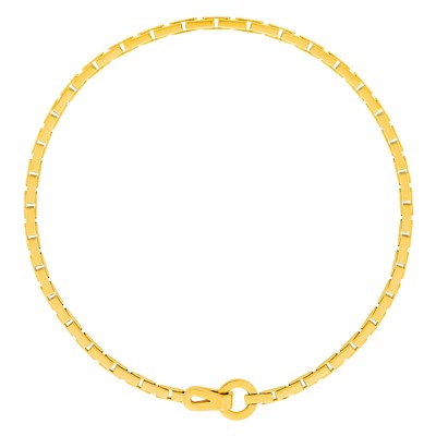 Lot 66 - Cartier Gold 'Agrafe' Necklace, France