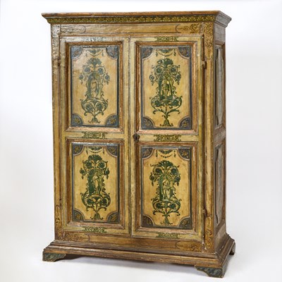 Lot 140 - Italian Baroque Painted Armoire