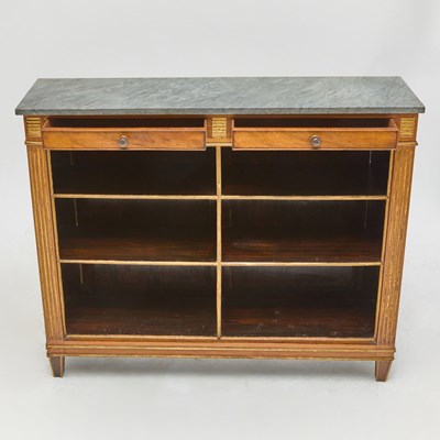 Lot 147 - Regency Parcel-Gilt Mahogany and Rosewood Open Bookcase