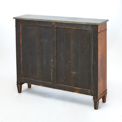 Lot 147 - Regency Parcel-Gilt Mahogany and Rosewood Open Bookcase