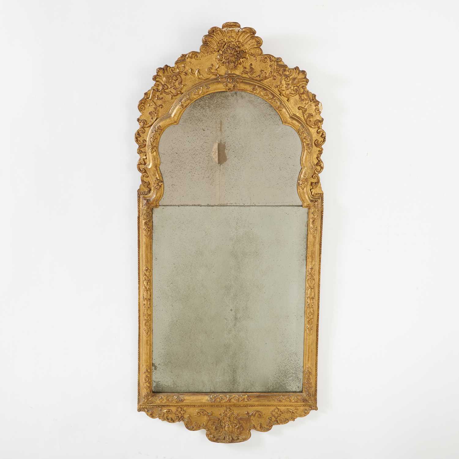 Lot 161 - North European Baroque Gilt Gesso Mirror