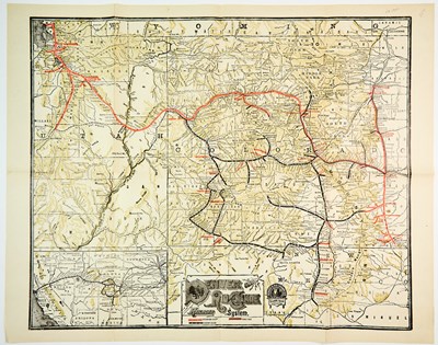 Lot 226 - Map of the Denver and Rio Grande Railroad System