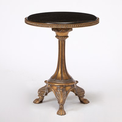 Lot 278 - French Style Marble Top Gilt Iron Occasional Table