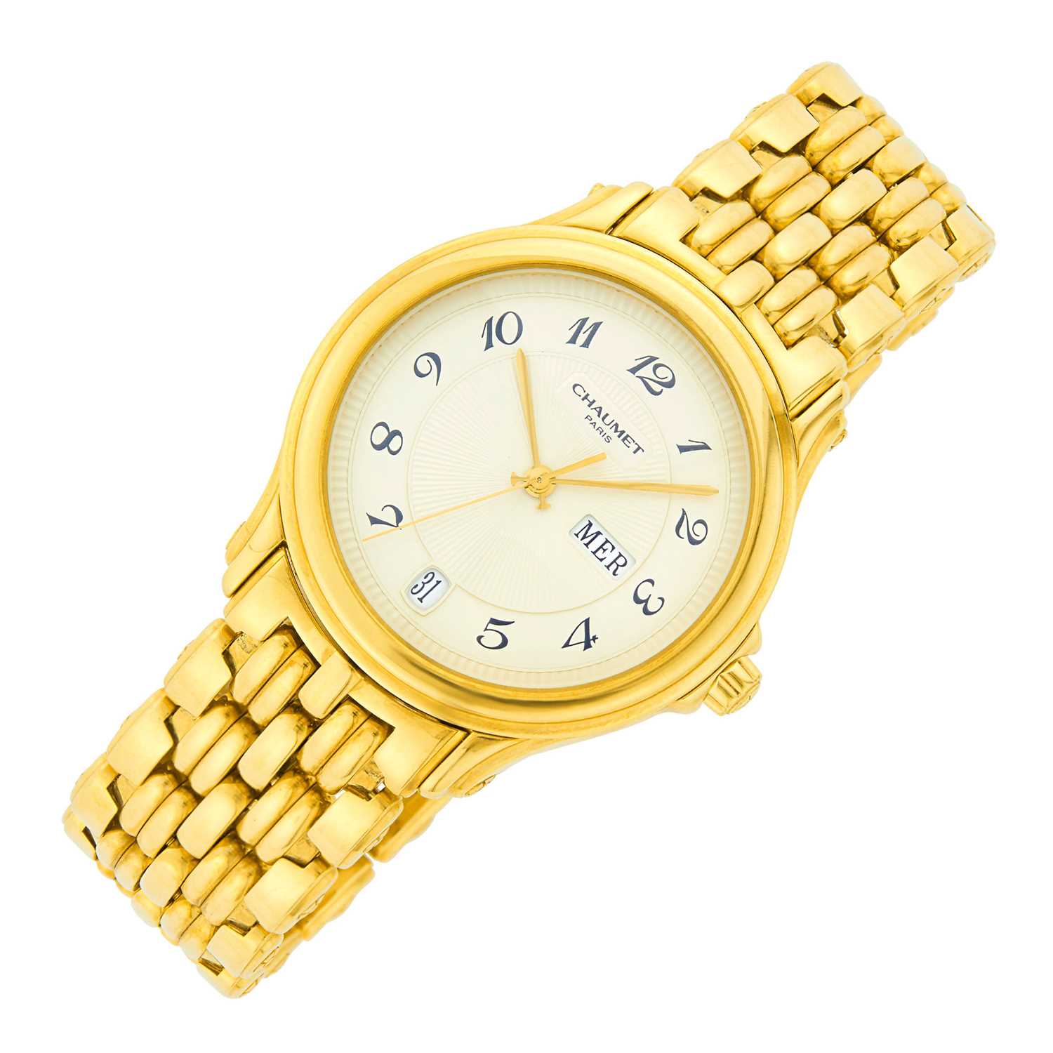 Lot 100 - Chaumet Paris Gentleman's Gold 'Aquila' Wristwatch