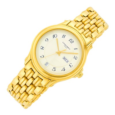 Lot 100 - Chaumet Paris Gentleman's Gold 'Aquila' Wristwatch