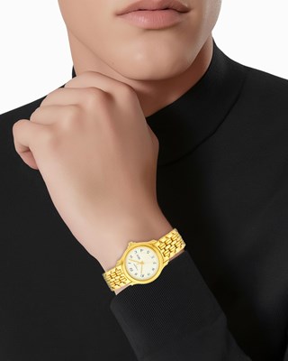 Lot 100 - Chaumet Paris Gentleman's Gold 'Aquila' Wristwatch