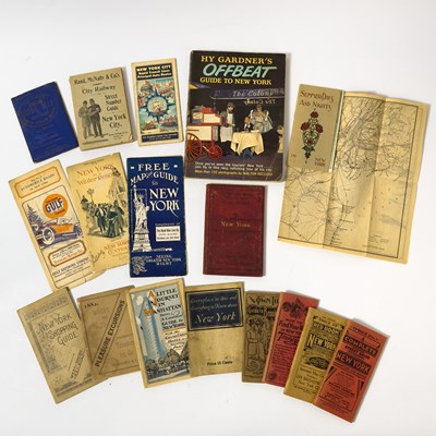 Lot 262 - A large collection of maps and guides to New York City