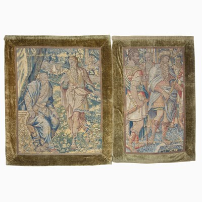 Lot 540 - Two Flemish Biblical Tapestry Panels