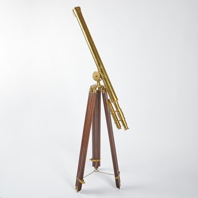 Lot 171 - Brass and Glass Telescope