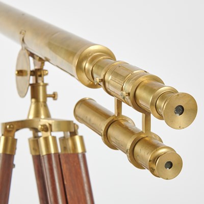Lot 171 - Brass and Glass Telescope