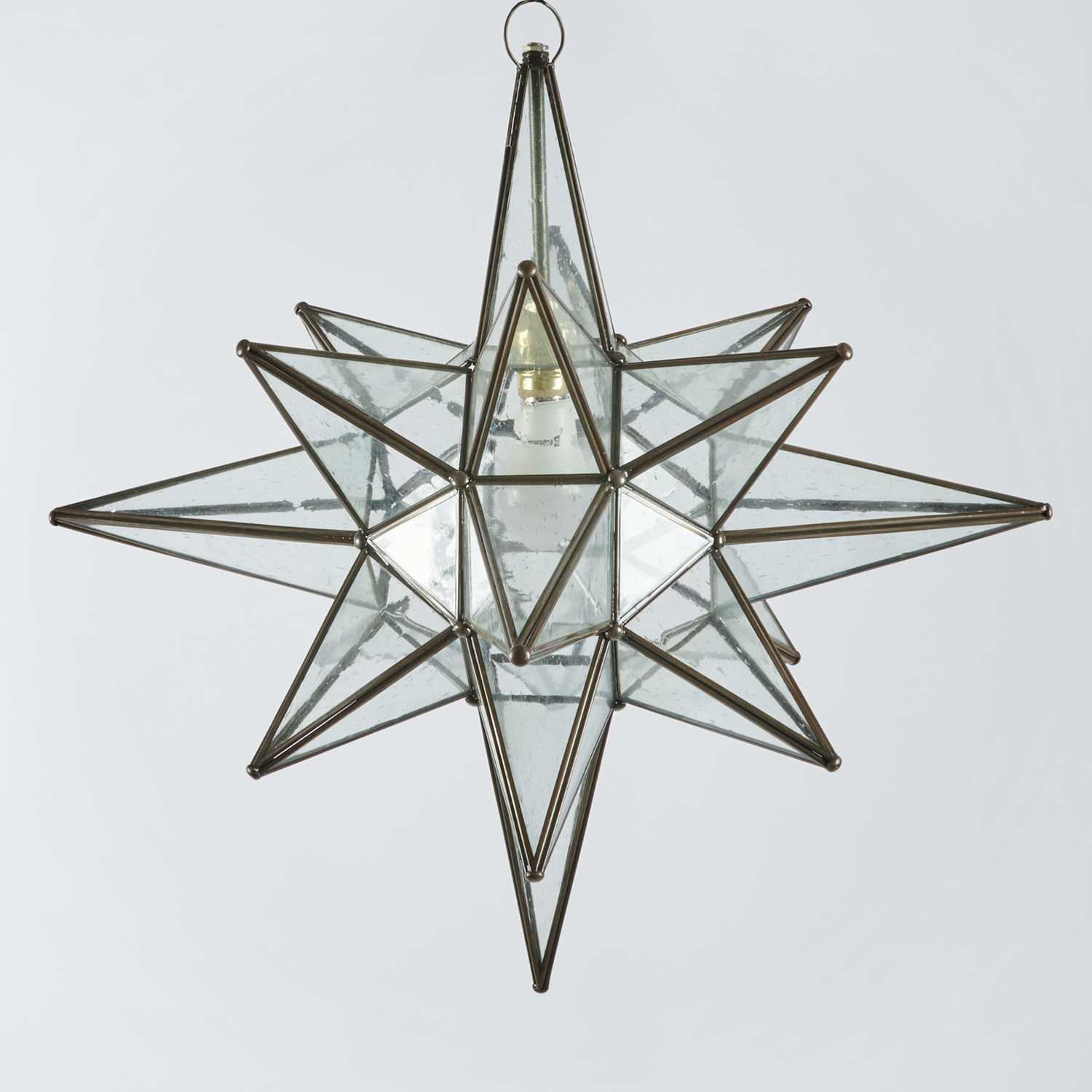 Lot 175 - Italian Glass Star Form Light Fixture