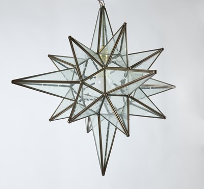 Lot 175 - Italian Glass Star Form Light Fixture