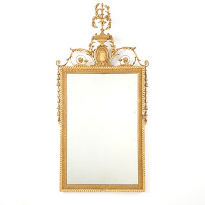 Lot 285 - Italian Neoclassical Carved Giltwood Mirror