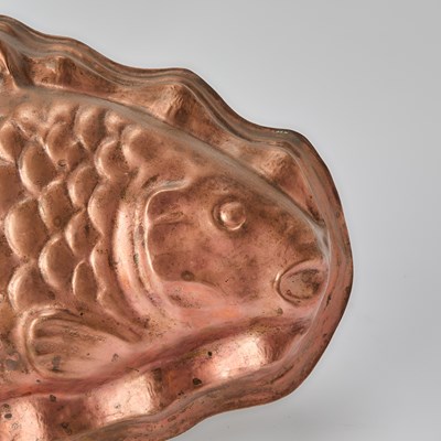 Lot 164 - Collection of Copper Pans and Baking Moulds