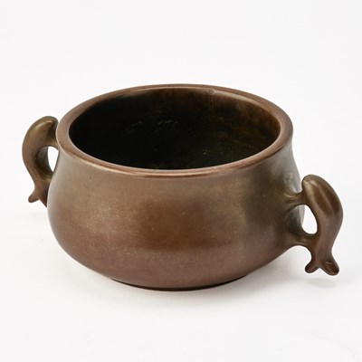 Lot 106 - Three Chinese Cast Bronze Censers