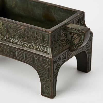 Lot 106 - Three Chinese Cast Bronze Censers
